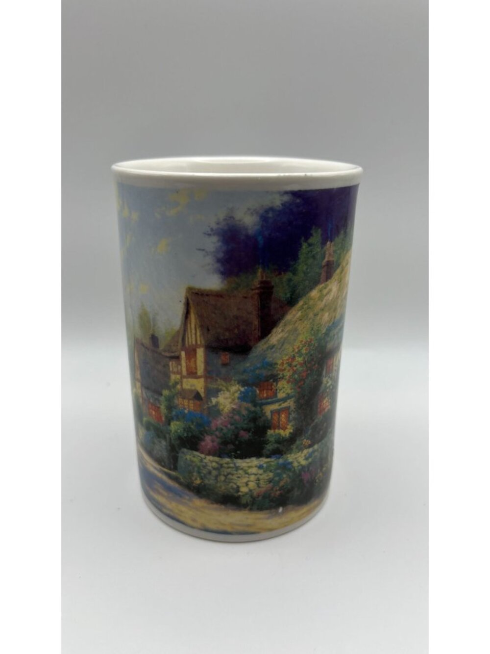Thomas Kinkade Cobblestone Village Ceramic Mug Dishwasher & Microwave Safe 1998 - Picture 3 of 6